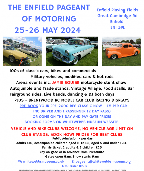 THE ENFIELD PAGEANT OF MOTORING 23-25 MAY 2020 (130 155 mm) (92 130 mm) (89 65 mm) (130 x 155 mm) (002)