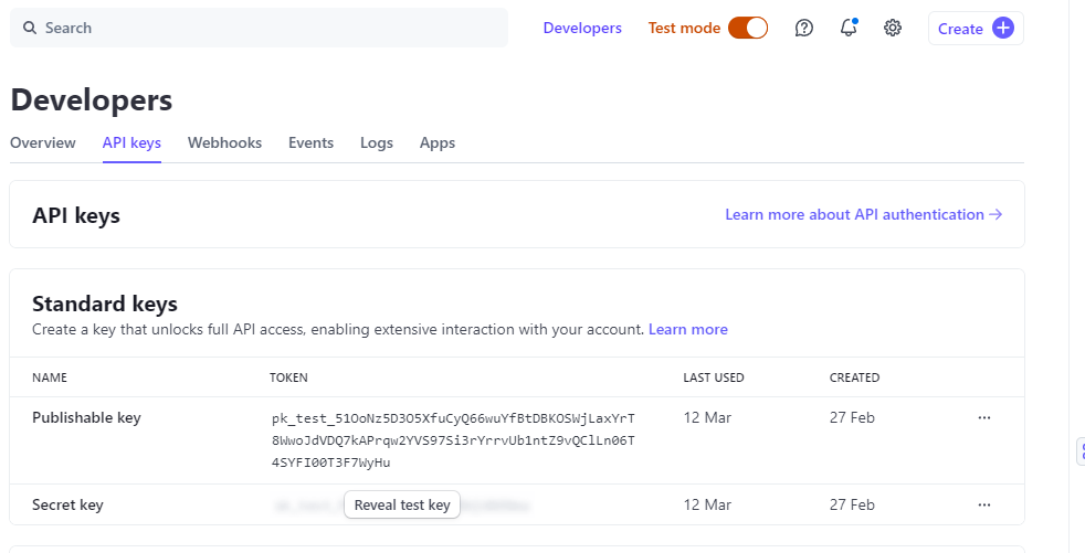 developers testmode developers testmode