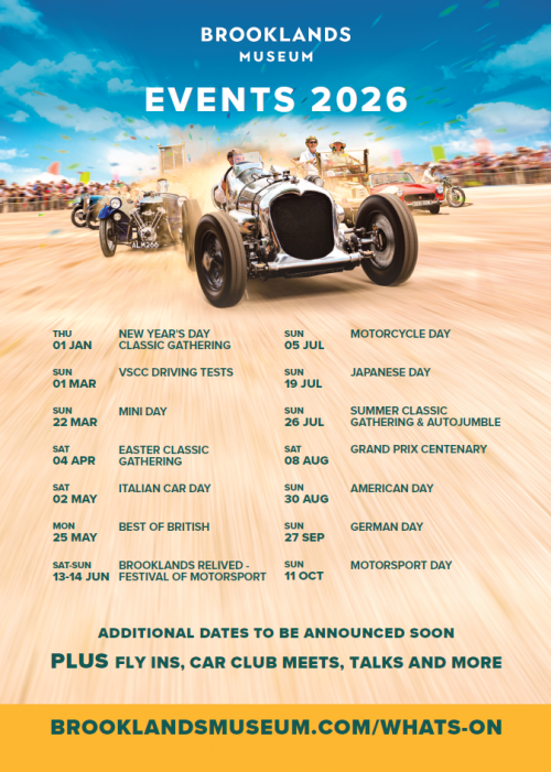Brooklands Museum Events 2026 so far