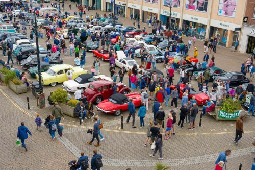 Truro Classic Car Ariel View Lemon Quay (002)